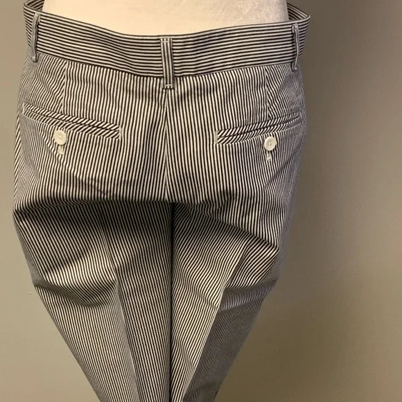 Gap blue and white stripe pants/slacks. Excellent condition. Size 4 - Picture 11 of 12